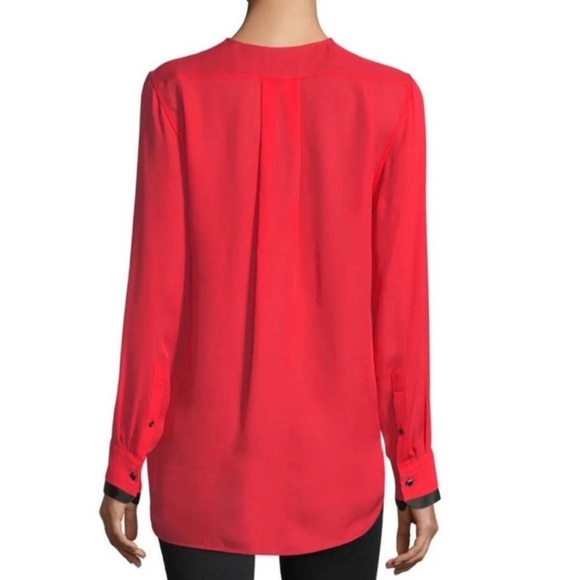 Rag & Bone Victor Surplice Long Sleeve Silk Blouse - Picture 2 of 6